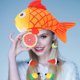 thumbnail image 3 of FUTUREORYY Gorro De Fiesta Koi Multicolor De Tela Suave Para Cosplay Y Eventos Temáticos, 3 of 8