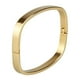 thumbnail image 1 of de acero inoxidable para parejas, brazalete cuadrado, dorada de 6 mm Oro 6mm Hugo Brazalete de acero inoxidable para pareja, 1 of 10