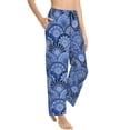 thumbnail image 6 of Salouo Blue Mandala Harmony Print Women's Pajama Pants Casual Loose Sweatpants PJs Flowy Pants Drawstring Palazzo for Women Wide Leg Pants Lounge Pajama -X-Large, 6 of 8