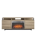 thumbnail image 6 of Beaumont Lane Electric Fireplace Heater TV Stand Console for TVs up to 65" in Golden Oak, 6 of 8