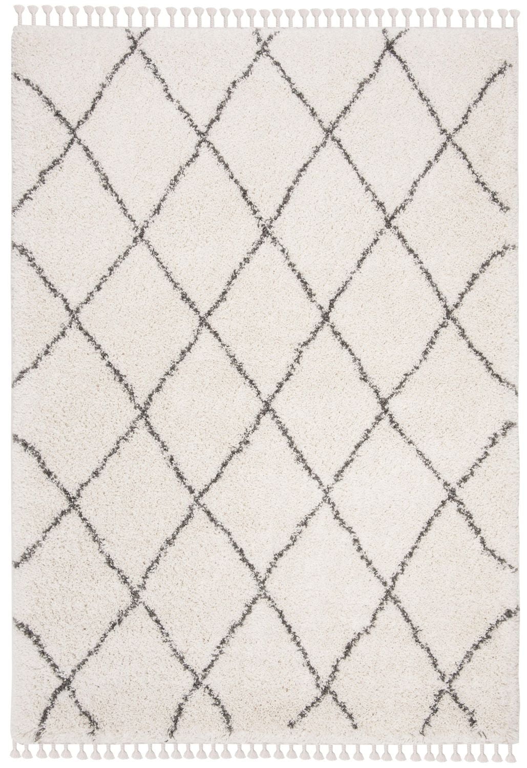 SAFAVIEH Moroccan Fringe Alastar Geometric Shag Area Rug