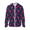 thumbnail image 2 of Lsque Cute Flamingo UPF 50+ Lightweight Sun Protection Men's Women's Long Sleeve Shirt, Hoodie Performance -Medium, 2 of 9