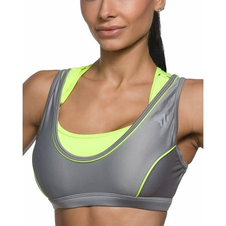 

Adjustable Sports Bra -Max Support Double Layer Wicking Microfiber -Active1st