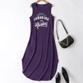 thumbnail image 3 of WILLBEST Vestido Largo Informal De Verano Para Mujer, Para Vacaciones En La Playa, Estampado, Holgado, Con Bolsillos, Cuello Redondo, Sin Mangas, 3 of 3