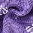 thumbnail image 4 of Odeerbi Infant Boys Girls Halloween Knit Cardigan Sweater Fall Winter Thermal Sweater Infant Halloween Three-dimensional Pattern Cardigan Baby Knitted Cute Tops Infant Clothes Purple, 4 of 9