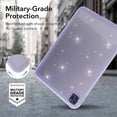thumbnail image 5 of Dteck Case for iPad Air 11-Inch M2 (2024), iPad Air 5th Generation / iPad Air 4th Generation 10.9 Inch Shockproof Cover with Glitter Translucent Back Shell,Glitter Purple, 5 of 5