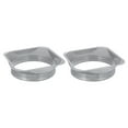 thumbnail image 1 of Unique Bargains 10" Duct Connector Flange Square to Round Interface Straight Pipe Flange, 2 Pcs, 1 of 5