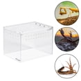 thumbnail image 1 of REPTI ZOO Caja Magnética de Acrílico para Reptiles, 15cm x 20cm x 15cm, Caja de Cría de Reptiles, Jaula de Terrario para Tarántula, Escorpión, Isópodos, Cucaracha, Invertebrados, Insectos y Mantis REPTI ZOO Mini terrario de acrilico, 1 of 8