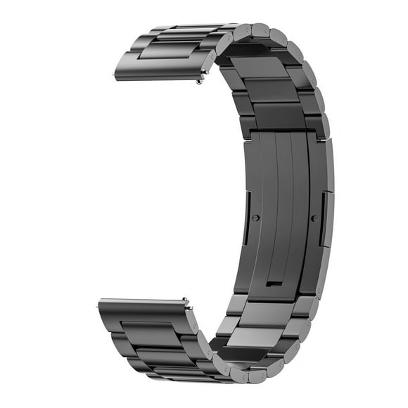 Oliegs Heated Blanket 22mm Triple Titanium Metal Watch Strap Band Chocolate