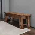 thumbnail image 6 of Alaterre Furniture Durango 60-inch Acacia Wood Entryway or Dining Bench - 450lb Weight Capacity, Industrial Accent Furniture, Natural, 6 of 13