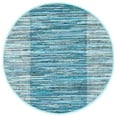 thumbnail image 4 of SAFAVIEH Rag Romeo Striped Fringe Cotton Area Rug, Light Blue/Grey, 4' x 6', 4 of 10