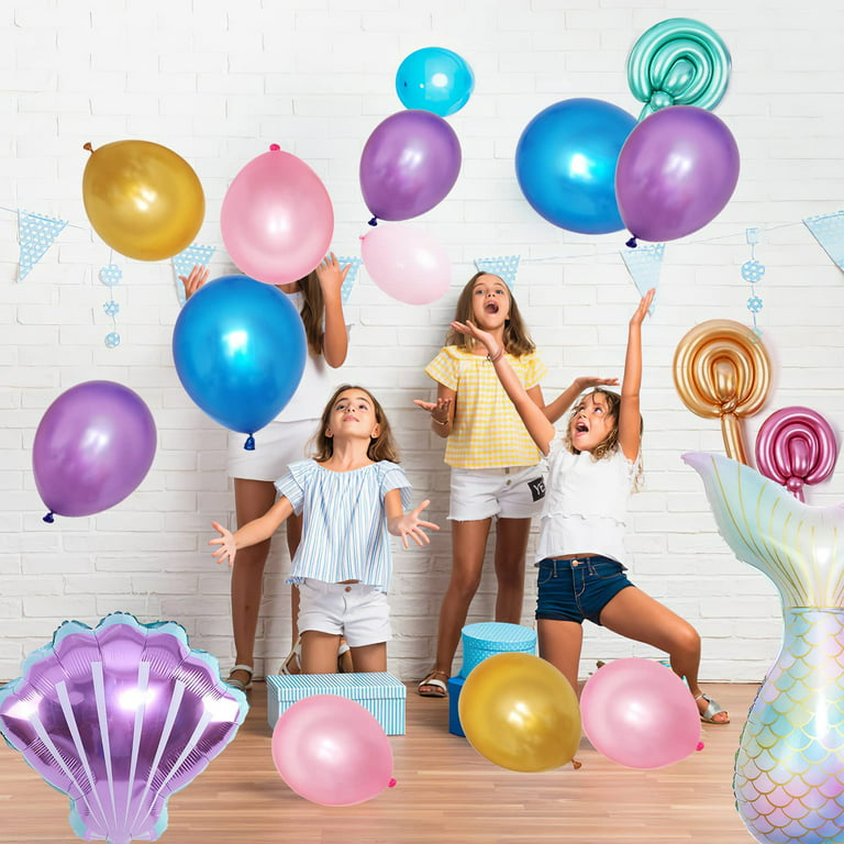 YANSION Third Birthday Party Mermaid Theme Party Decorations