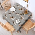 thumbnail image 2 of Beagle and Dog Footprints Square Tablecloth,Waterproof Square Table Cover,Wipeable Spillproof Washable Table Cover for Home Kitchen Party Decor 42"X42"(107x107cm), 2 of 6