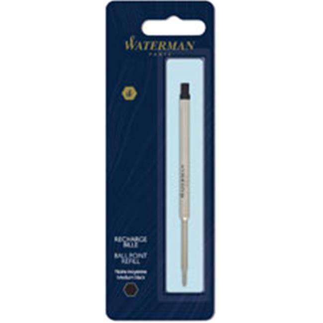Waterman WATS0944480 Medium Point Ballpoint Pen Refill, Black
