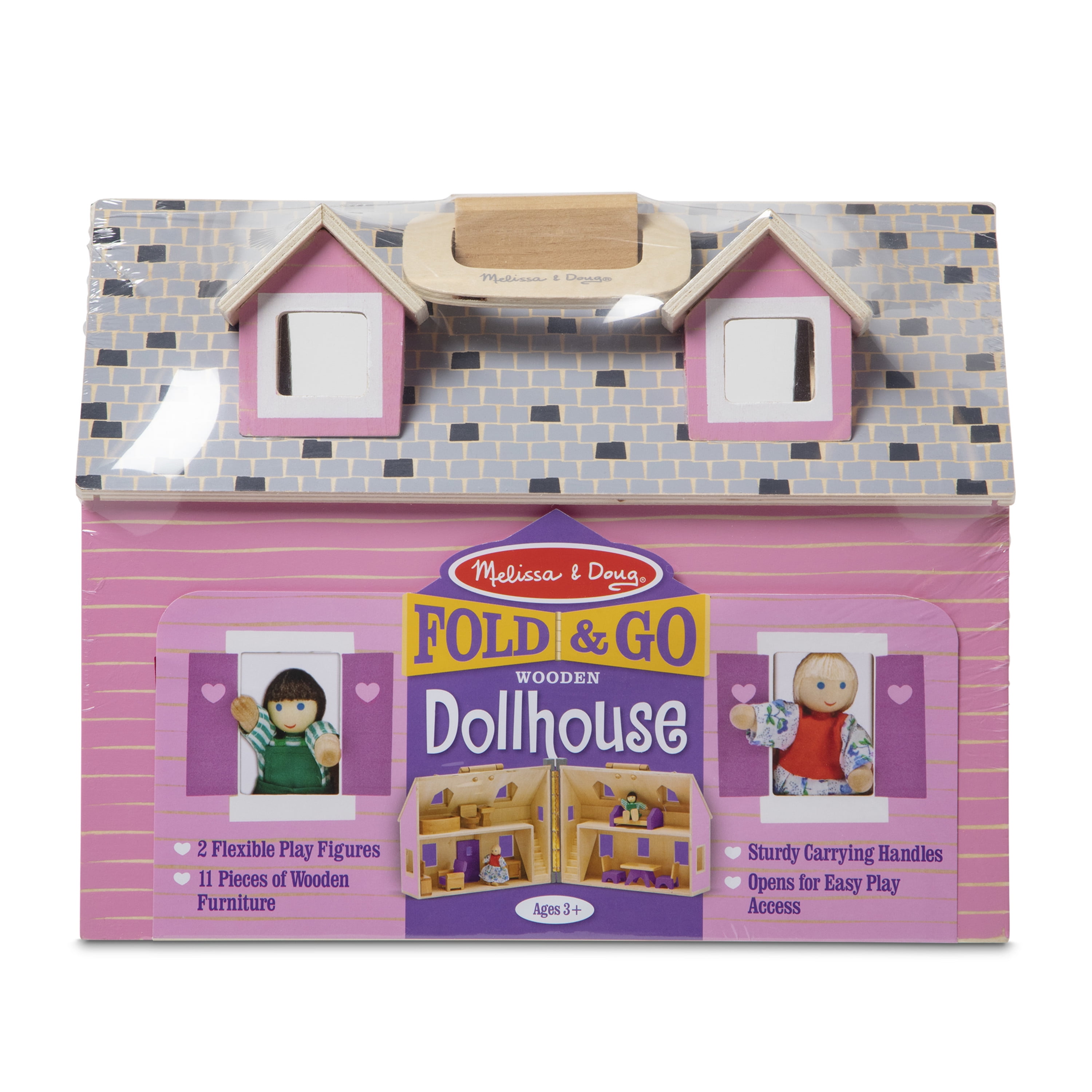 Melissa & Doug Fold & Go Mini Dollhouse
