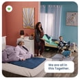 thumbnail image 3 of Improvia Washable Bed Pads for Incontinence, Waterproof Reusable, 34 x 52 in, 2-Pack (Navy & Green), 3 of 8