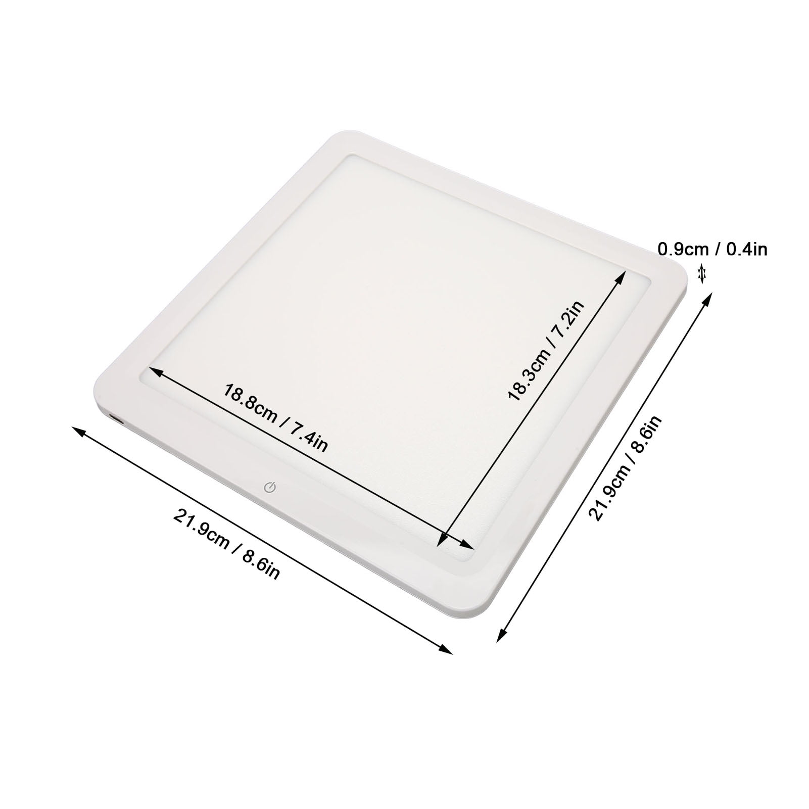 Shadowless Lamp Panel Pad 22cm LED Photography Shadowless Bottom Light for Studio Box Lightbox Shooting Commercial Objects