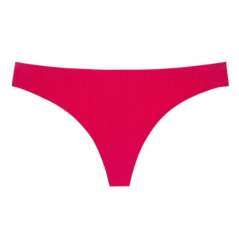 Lopecy-Sta Women Solid Color Underwear Lingerie Panties Ladies Underpants  Thongs Panties Ladies Underwear Deals Clearance Thongs for Women Pack  Birthday Present Red 