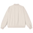 thumbnail image 6 of Men's Lightweight Bomber Jacket Classic Baseball Collar Winter Zip Up Windbreaker Coat Raglan Sleeve Wear, 6 of 9