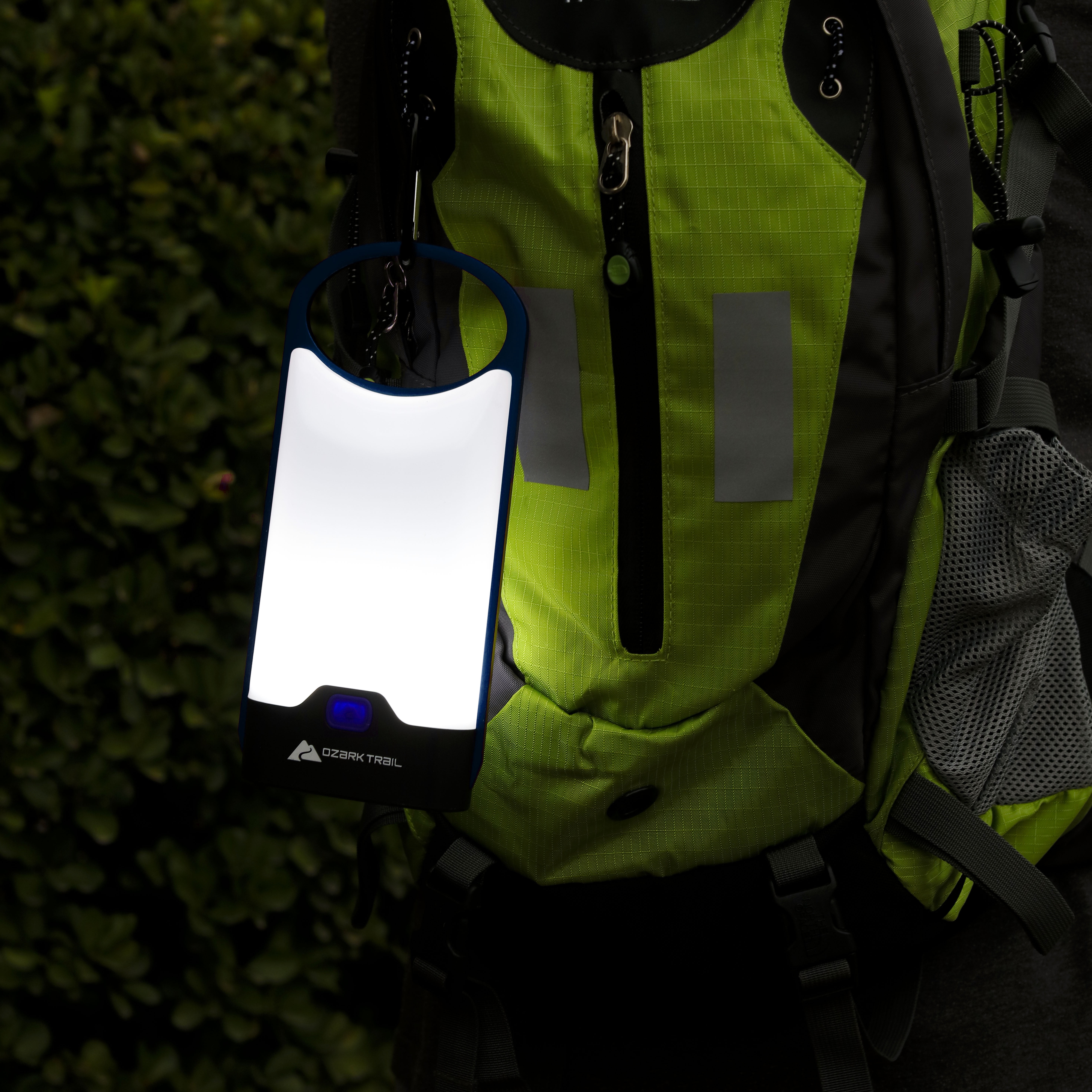 Ozark Trail 160 Lumen LED Aluminum Battery Operation Thin Lantern Blue, Aluminum Thin Lantern