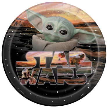 Disney Grogu Round 9" Dinner Plates, 8ct