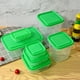 thumbnail image 5 of Matsuzay Caja de almacenamiento instantáneo Simple y de moda de 17 bolsas para caja de conservación refrigerada diaria caja de almuerzo para Organizadores de utensilios de cocina rosa, 5 of 6