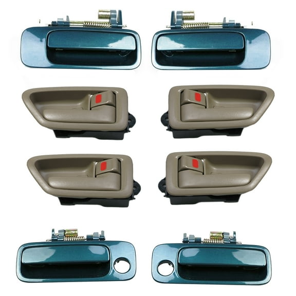 Brand NEW For 1997-2001 Toyota Camry Outside Green 6P2 and Inside Tan Door Handle 8PCS 97 98 99 00 01