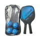 thumbnail image 4 of Raqueta de paddle profesional perfecl 2 raquetas 4 bolas bolsa de almacenamiento agarre cómodo madera azul, 4 of 8