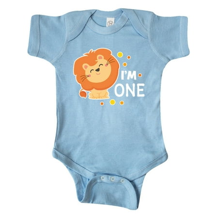 

Inktastic Im One with Cute Smiling Lion Gift Baby Boy or Baby Girl Bodysuit