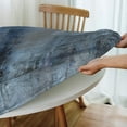 thumbnail image 5 of Round Table Cloth Blue and Grey Abstract Art Tablecloth Elastic Edge Fitted Table Cover Fits Tables Up to 40"-44" Diameter, 5 of 6