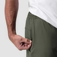 thumbnail image 3 of Mens Gym Shorts 5" Solid Color Workout Gym Fitness Training Shorts Quick Dry Athletic Short Summer Elasticated Waist Short Lightweight Pants with Zip Pockets, 3 of 7