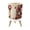 Color 1, variant on Small Trash Can with Lid Vintage Wall Clock Roses Gears Steampunk Style 1.8 Gallon Dog Proof Trash Can Round Garbage Can Waste Bin Wastebasket for Bathroom Bedroom Living Room