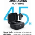 thumbnail image 5 of P30i by Anker Noise Cancelling Earbuds, Strong and Smart Noise Cancelling, Powerful Bass, 45H Playtime, 2-in-1 Case and Phone Stand, IP54, Wireless Earbuds, Bluetooth 5.4 (Black), 5 of 9