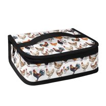 KUIFORTI Chicken Print Handbag Lunch Bag Tote Bag Satchel Bag Durable Washable Lunch Pouch Storage Work School Lunch Box with Strap