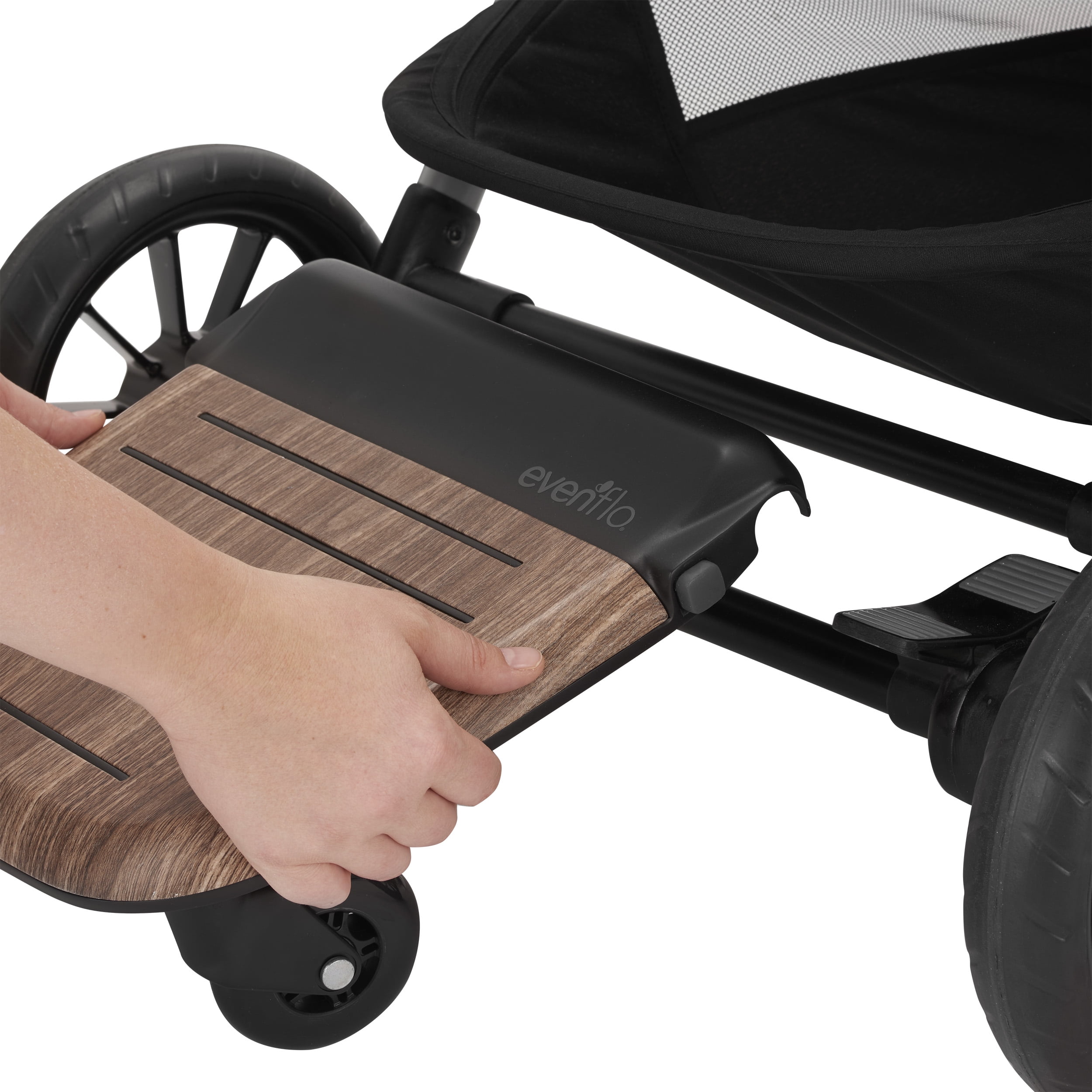 Evenflo Stroller Rider Board, Wood Grain