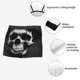 thumbnail image 3 of Fotbe Black White Hat Skull Calzoncillos Tipo Boxer con Bolsa de Soporte Total para Hombre, X-Temp Fresco, Transpirable y de Secado Rápido-Large, 3 of 5