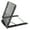 Black, variant on Ergonomic Laptop Stand for Desk, Adjustable Height and Ventilated Aluminum Angle Holder Compatible with Tablet & Notebook up to 17 inches / 43.1 cm, Space-Saving Foldable Computer Tray, Black
