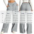 thumbnail image 2 of hotojiny High Waisted Sweatpants for Women Comfortable Wide Leg Athletic Pants with Pockets Loose Fit Lounge Pants(Gray,Medium), 2 of 8