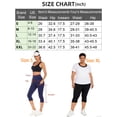 thumbnail image 2 of Sexy Dance Women High Waist Capris Leggings Activewear Workout Running Cropped Pants with Pockets, 2 of 7