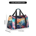 thumbnail image 3 of Disketp Colorful Whimsical Earth Bolsa de Viaje Tipo Duffle, Bolso de Mano para Fin de Semana para Mujer, Bolsa de Gimnasio Ligera para Hombre, Esencial para Viajes, 3 of 7