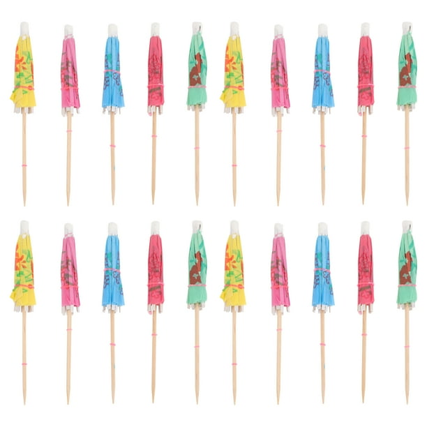 FELTECHELECTR 144 piezas de sombrillas de papel para bebidas, palillos para cócteles, mini sombrillas para cócteles.