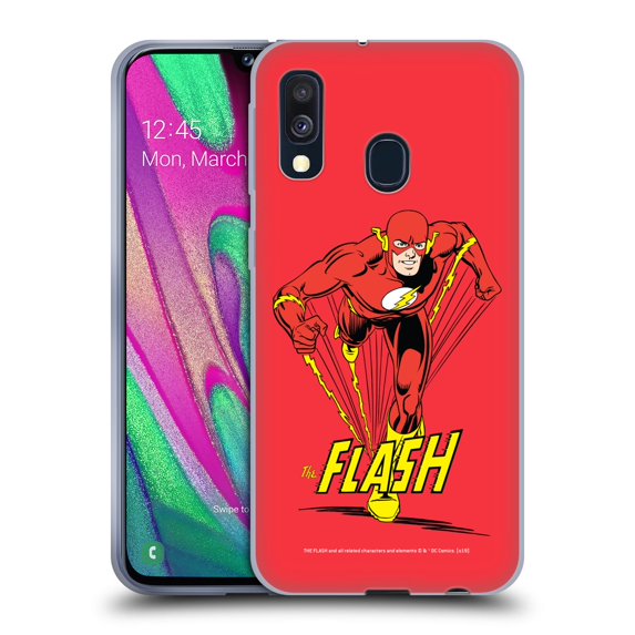 Head Case Designs Officially Licensed The Flash DC Comics Vintage Speedster Soft Gel Case Compatible with Samsung Samsung Galaxy A40 (2019)