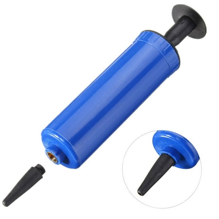 Soccer Football Basketball Volleyball Compact Balloons & Accessories Inflator Hand Air Pump + Needle (Best Football Pump Up Music)