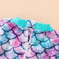 thumbnail image 5 of Tiny Cutey Toddler Girl Swimsuit Baby Long Sleeve One-Piece Rash Guard Bathing Suit with Hat for 0-3 Months, 5 of 8