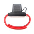 thumbnail image 1 of VANTRONIK Portafusibles en línea impermeable para fusible maxi de hasta 100 A, cable calibre 8 AWG UL 1015, servicio súper resistente, 15,8 pulgadas de largo, 1 of 5