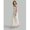 White-XS, variant on White Textured Feather Fringe Maxi Skirt For Evening Party Wedding Guest