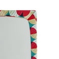 thumbnail image 2 of Ambesonne Modern Fitted Sheet, Retro Geometric Circle, Full Size, Forest Green Salmon, 2 of 2