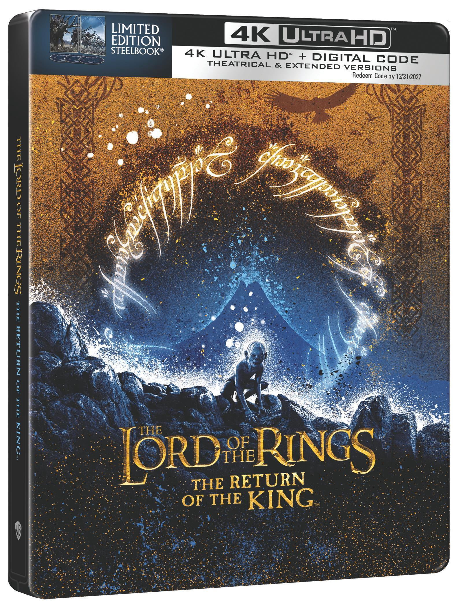 The Lord of the Rings: The Return of the King (Extended & Theatrical) (Steelbook) (4K Ultra HD + Digital Copy), Action, New Line Cinema