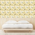 thumbnail image 3 of Ambesonne Floral Peel & Stick Wallpaper for Home, Vintage Flowers Simplified, 13"x36", Pale Yellow Green and Grey, 3 of 5