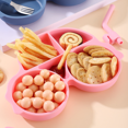thumbnail image 4 of Placa de succión de silicona para niños pequeños, cuencos de alimentación para bebés divididos, mantel individual para bebés y niños, 4 of 5